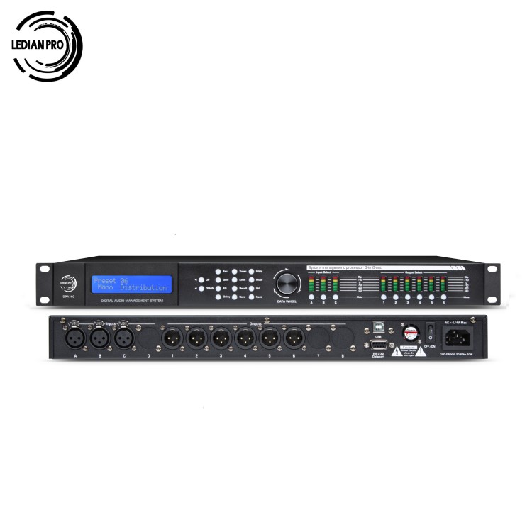 LEDIANPRO DPA360专业音频处理器三进六出